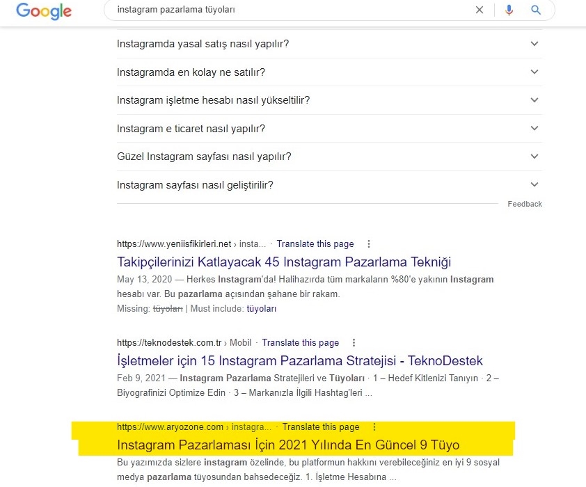 kullanıcı_arama_niyeti
